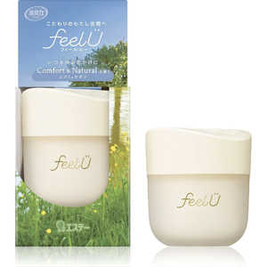エステー 消臭力 クルマ用 feelU ゲルタイプ 本体 エクリュサボン 90g フイルUゲルサボン