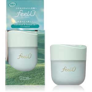エステー 消臭力 クルマ用 feelU ゲルタイプ 本体 ハーバルムスク 90g フイルUゲルムスク