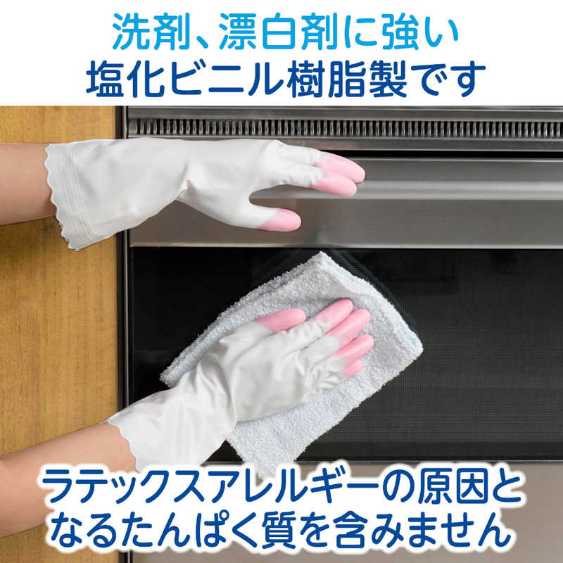 エステー エステー ファミリー ビニールうす手 指先抗ウイルス加工 M グリーン1双  