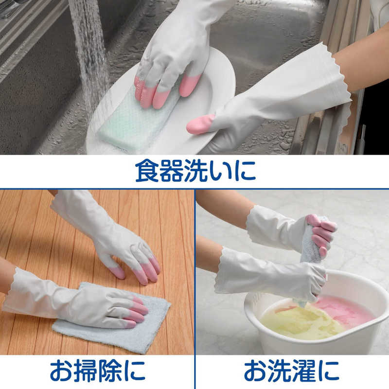 エステー エステー ファミリー ビニールうす手 指先抗ウイルス加工 M グリーン1双  