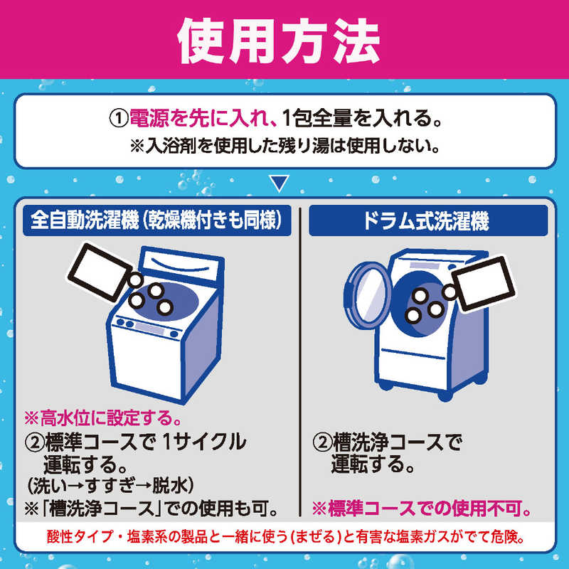 エステー エステー 洗浄力 シュワッと洗たく槽クリーナー 64g ×3回分 ［洗濯槽 除菌 消臭］ ［ドラム式・縦型洗濯機対応 /塩素系］ ［ドラム式・縦型洗濯機対応 /酸素系］  