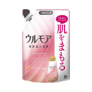 アース製薬 ウルモア 高保湿入浴液 つめかえ用 480ml クリーミーローズの香り 