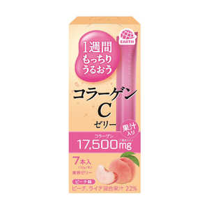 アース製薬 1週間 もっちりうるおうコラーゲン Cゼリー ピーチ味 7本入 アース製薬 1週間 もっちりうるおうコラーゲン Cゼリー ピーチ味 7本入