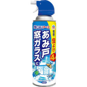 アース製薬 虫こないアース あみ戸・窓ガラスに 450ml 〔虫除け〕 吊虫避 ムシコナイアミドマドニエアゾール