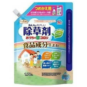 アース製薬 アースガーデン おうちの草コロリ 除草剤 つめかえ用 (1700ml) 