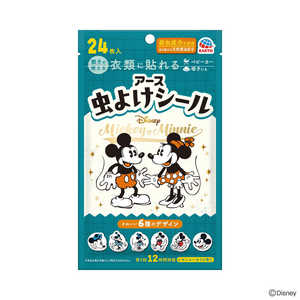 アース製薬 虫よけシール ミッキー＆ミニー 24枚入 