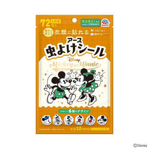 アース製薬 虫よけシール ミッキー＆ミニー 72枚入 