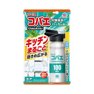 アース製薬 アースコバエ キッチンまるごと 1プッシュ式スプレー 100回分 