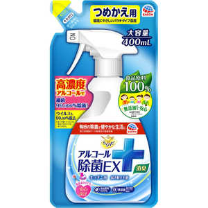 アース製薬 らくハピ アルコール除菌 詰め替え用 (400ml) ラクハピアルジョキンカエ400ML