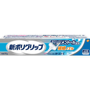 GSK 新ポリグリップ 入れ歯安定剤 極細ノズル メントール配合 70g 