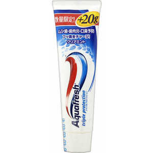 GSK アクアフレッシュ（Aquafresh） 歯磨き粉 クリアミント 増量 160g 