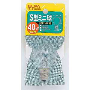 ELPA 電球 S型ミニ クリア[E17/1個/豆電球形] G21HC