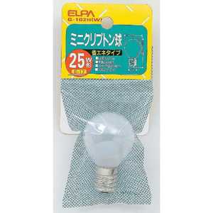 ELPA クリプトン球 25WG-102H(W)