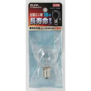 ＜コジマ＞ ELPA 電球 S型ミニ クリア[E17/1個/ボール電球形] C GL8026HC画像