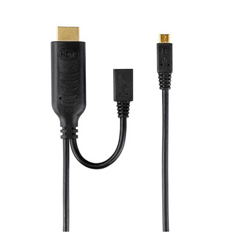 ELPA ELPA MHL変換ケーブル 1m [マイクロUSB] USB-MHL100P USB-MHL100P