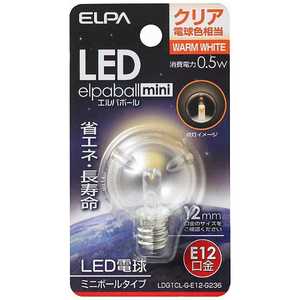 ELPA LEDŵ ߥ˥ܡŵ LEDѥܡmini ꥢ [E12/ŵ忧/ܡŵ] LDG1CL-G-E12-G236