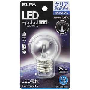 ELPA LEDŵ ߥ˥ܡŵ LEDѥܡmini ꥢ [E26//ܡŵ] LDG1CN-G-G255