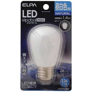 ELPA LED装飾電球 サイン球形 LEDエルパボールmini ホワイト [E26 /昼白色 /1個] LDS1N-G-G900