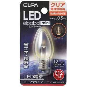 ELPA LEDŵ  LEDѥܡmini ꥢ [E12/ŵ忧/ǥꥢŵ] LDC1CL-G-E12-G306