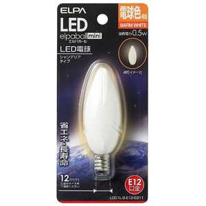 ELPA LED電球 ｢エルパボｰルミニ｣(シャンデリア形/電球色相当･口金E12) LDC1L-G-E12-G311