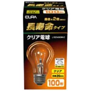ELPA 長寿命シリカ電球(100形･口金E26) L100V95W-C