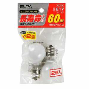 ELPA 長寿命ミニクリプトン球GKP-542LH(W) ELPA 長寿命ミニクリプトン球GKP-542LH(W)