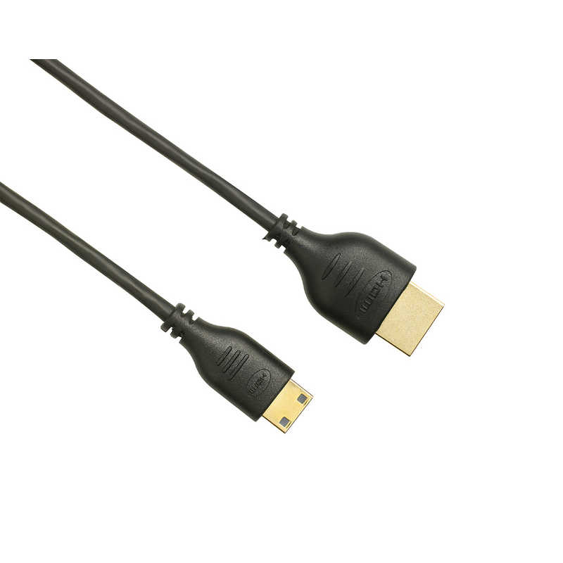ELPA ELPA HDMIケーブル ブラック [1m /HDMI⇔miniHDMI /スタンダードタイプ /4K対応] DH-AC4010 DH-AC4010