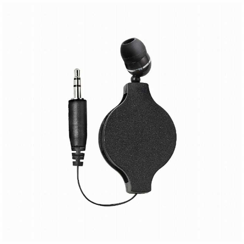 ELPA ELPA イヤホン カナル型 片耳 ブラック [コード巻き取り /φ3.5mm ミニプラグ] RE-STKM01 RE-STKM01