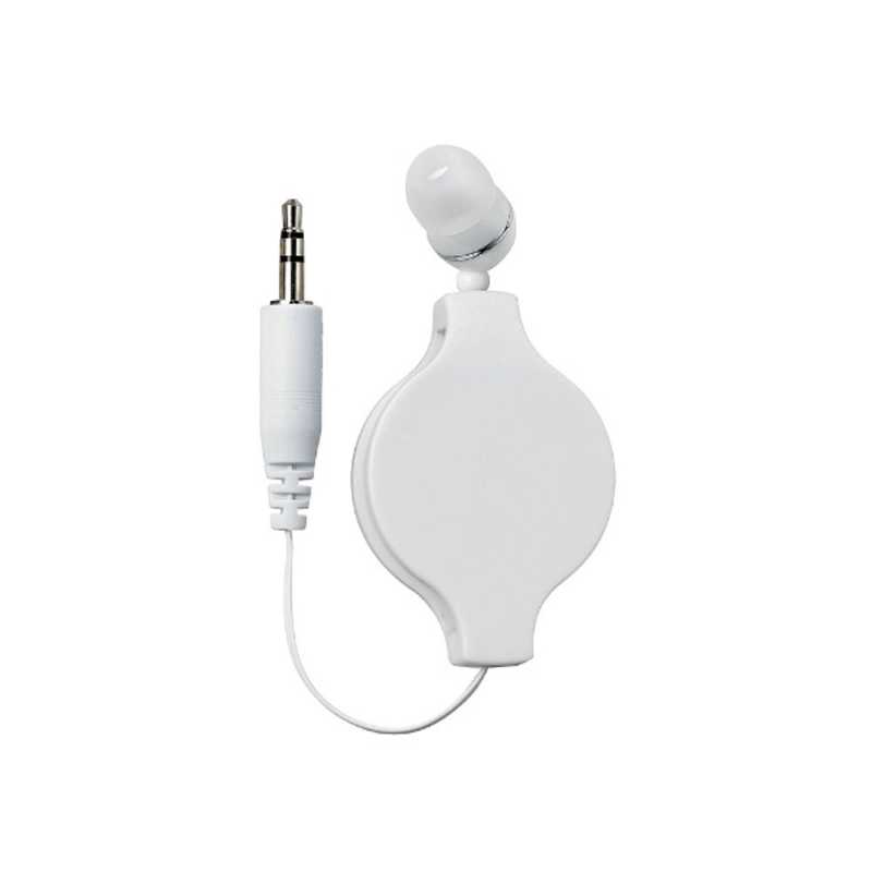 ELPA ELPA イヤホン カナル型 片耳 ホワイト[コード巻き取り /φ3.5mm ミニプラグ] RE-STKM01 RE-STKM01