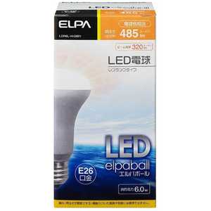 ELPA LED電球 LEDエルパボｰル ホワイト [E26/電球色/レフランプ形] LDR6L-H-G601