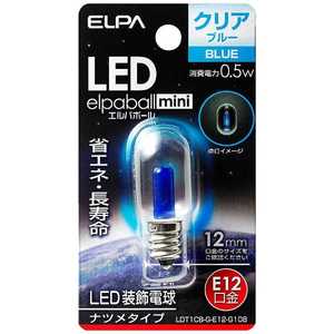 ELPA LEDŵ LEDѥܡmini ֥롼 [E12/Ŀ/ʥĥ] LDT1CB-G-E12-G108