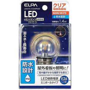 ELPA LEDデンキュウG40ガタボウスイ LDG1CL-G-GWP256 ELPA LEDデンキュウG40ガタボウスイ LDG1CL-G-GWP256