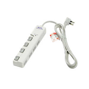 ELPA LEDランプスイッチツキタップヨコ WLS-LY420MB-W ELPA LEDランプスイッチツキタップヨコ WLS-LY420MB-W