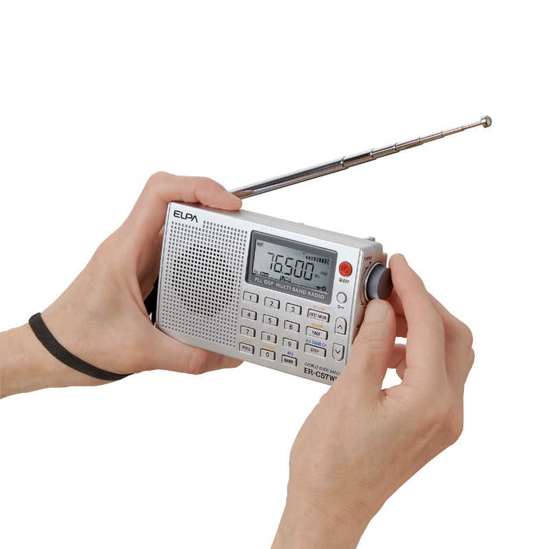 ELPA ELPA 携帯ラジオ [AM/FM/短波/長波 /ワイドFM対応] ER-C57WR ER-C57WR