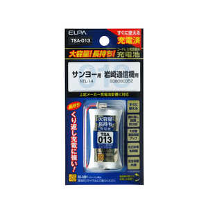 ELPA 大容量長持ち充電池 TSA-013