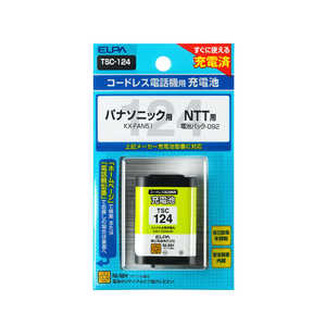 ELPA 電話機用充電池 電話機バッテリー TSC124 ELPA 電話機用充電池 電話機バッテリー TSC124
