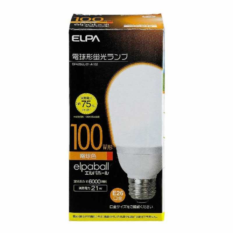 ELPA ELPA 電球形蛍光灯 A形 100W形 EFA25EL/21-A102 EFA25EL/21-A102