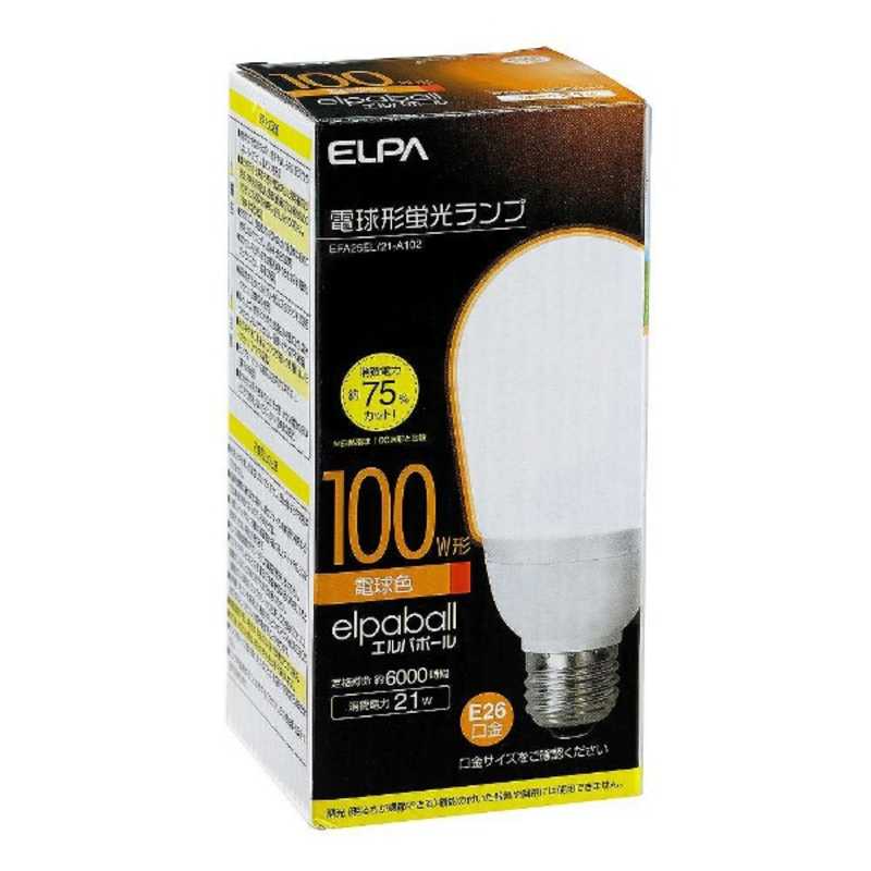 ELPA ELPA 電球形蛍光灯 A形 100W形 EFA25EL/21-A102 EFA25EL/21-A102