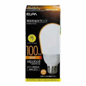 ELPA 電球形蛍光灯 A形 100W形 EFA25EL/21-A102