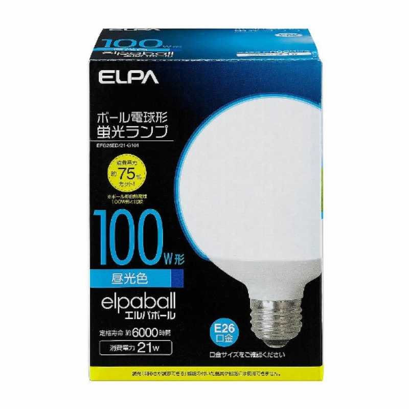 ELPA ELPA 電球形蛍光灯 G形 100W形 EFG25ED/21-G101 EFG25ED/21-G101