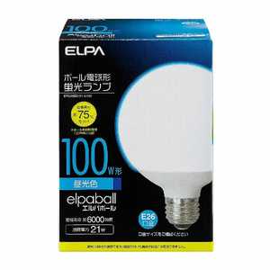 ELPA 電球形蛍光灯 G形 100W形 EFG25ED/21-G101