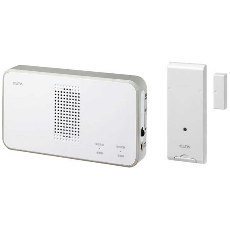 ELPA ELPA [ワイヤレスチャイム]受信器+ドア開閉センサー送信器セット EWS-S5034 (ホワイト) EWS-S5034 (ホワイト)