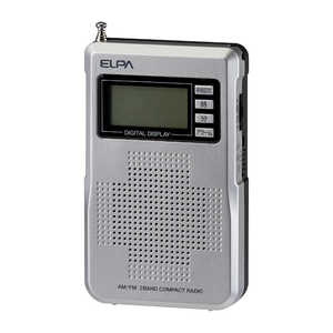 ELPA AM/FM液晶コンパクトラジオ ERC68FL