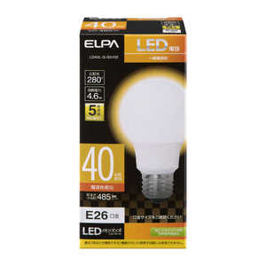 ELPA LED電球 A形タイプ 40W相当 LDA5L-G-G5102