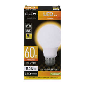 ELPA LED電球 電球型タイプ 電球色 LDA7LGG5104