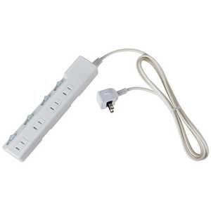 朝日電器 ELPA コード付タップ 耐雷SW付タップ(ブレーカー)4個口2M WLK42BW 朝日電器 ELPA コード付タップ 耐雷SW付タップ(ブレーカー)4個口2M WLK42BW
