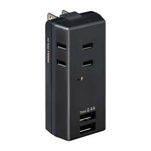 ELPA USBå3ĸ2ݡ2.4A 2ݡȡ UA-322SB-BK