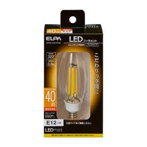 ELPA フィラメントLED電球 LDC4CL-G-E12-F302 ELPA フィラメントLED電球 LDC4CL-G-E12-F302