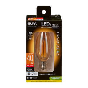 ELPA フィラメントLED電球シャンデリアCC その他 LDC4CC-G-E17-F335 ELPA フィラメントLED電球シャンデリアCC その他 LDC4CC-G-E17-F335