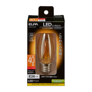 ELPA フィラメントLED電球シャンデリアCC その他 LDC4CC-G-F373 ELPA フィラメントLED電球シャンデリアCC その他 LDC4CC-G-F373